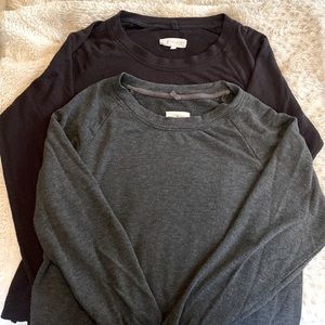 2 for one! Lou & Grey sweatshirts, signature soft, one grey, one black, size S